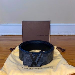 Louis Vuitton Damier Graphie Initiales Black Belt